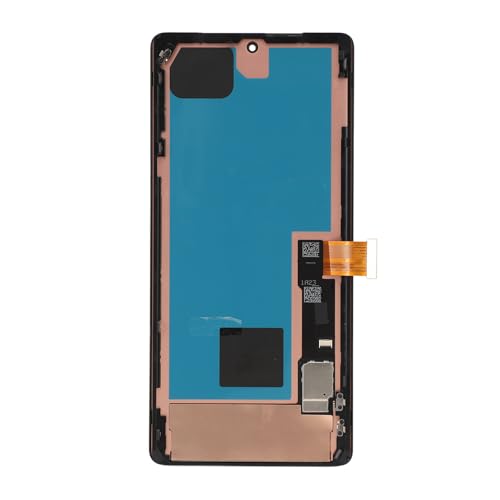 Google Pixel 7 Pro-Bildschirmaustausch, OLED-Bildschirm für Pixel 7 Pro Touch Digitizer-Display-Bildschirmbaugruppe mit Rahmen-Toolkits(Unterstützung für Fingerabdrücke) GP4BC GE2AE von Asixxsix