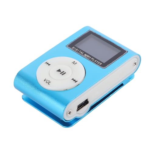 MP3-Player, Tragbarer HiFi-Musik-Player mit Kopfhörer und 128-M-Songkarte, MP3-Musik-Player Im Lavalier-Design für Studenten, Sport, Laufen, Plug-and-Play von Asixxsix