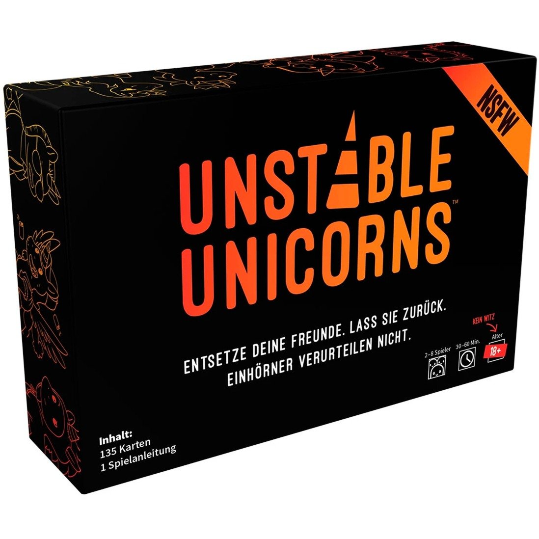 Unstable Unicorns NSFW, Kartenspiel von Asmodee