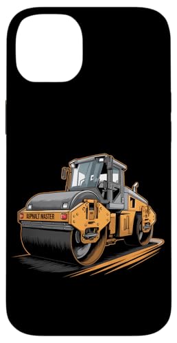 Hülle für iPhone 14 Plus Straßenwalzenbetreiber Bauarbeiter Steamroller Lover von Asphalt Worker Heavy Machinery Driver Tees