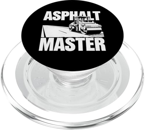 Straßenwalzenbetreiber Bauarbeiter Steamroller Lover PopSockets PopGrip für MagSafe von Asphalt Worker Heavy Machinery Driver Tees