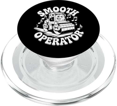 Straßenwalzenbetreiber Bauarbeiter Steamroller Lover PopSockets PopGrip für MagSafe von Asphalt Worker Heavy Machinery Driver Tees