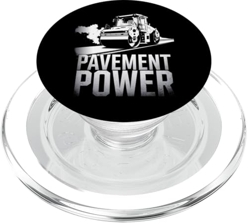 Straßenwalzenbetreiber Bauarbeiter Steamroller Lover PopSockets PopGrip für MagSafe von Asphalt Worker Heavy Machinery Driver Tees