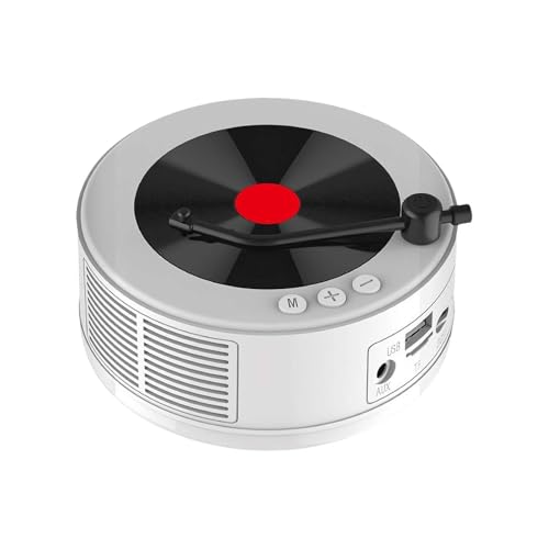 AsrMyjcx Mini -Plattenspieler -Lautsprecher Musik Player Leichtes Eingang Multifunktional Radio Mini Music Box für Home Tabletop Schlafzimmer Bett AsrMyjcx Mini -Plattenspieler -Lautsprecher Musik Player Leichtes Eingang Multifunktional Radio Mini Music Box für Home Tabletop Schlafzimmer Bett von AsrMyjcx