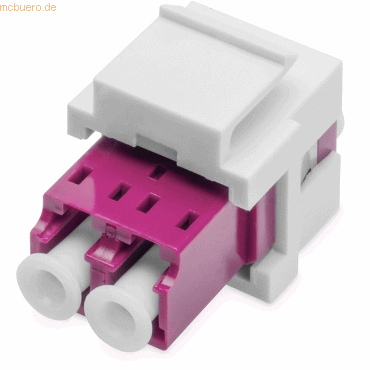 Assmann DIGITUS LWL LC/LC-Duplex-Kupplung, Multimode-OM4, Keystone von Assmann