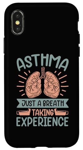 Hülle für iPhone X/XS Asthma einfach ein atemberaubendes Erlebnis von Asthma Awareness Funny Breathing Joke