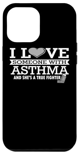 Hülle für iPhone 12 Pro Max Inhalator-Geschenkband mit Aufschrift "I Love Someone" von Asthma Awareness
