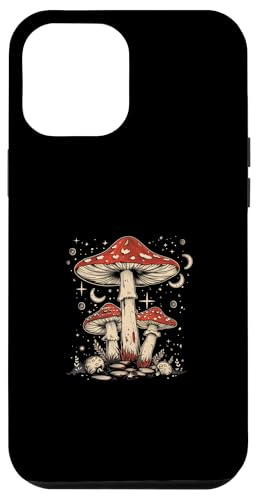 Mystic Cottagecore Gothic Mondpilze Hülle für iPhone 12 Pro Max von Astrology Enthusiasts Lunar Moon Phases Apparel