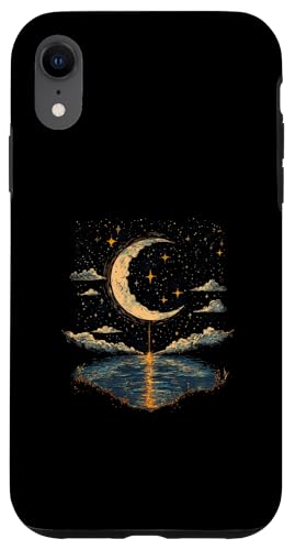 Mystischer astraler himmlischer Mondmond Hülle für iPhone XR von Astrology Enthusiasts Lunar Moon Phases Apparel