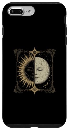 Mystisches astrales Mondgesicht mit Sonne und Mond Hülle für iPhone 7 Plus/8 Plus von Astrology Enthusiasts Lunar Moon Phases Apparel