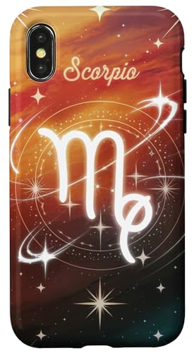 Hülle für iPhone X/XS Sternzeichen Himmlischer Skorpion Astrologie von Astrology Scorpio Phone Accessories