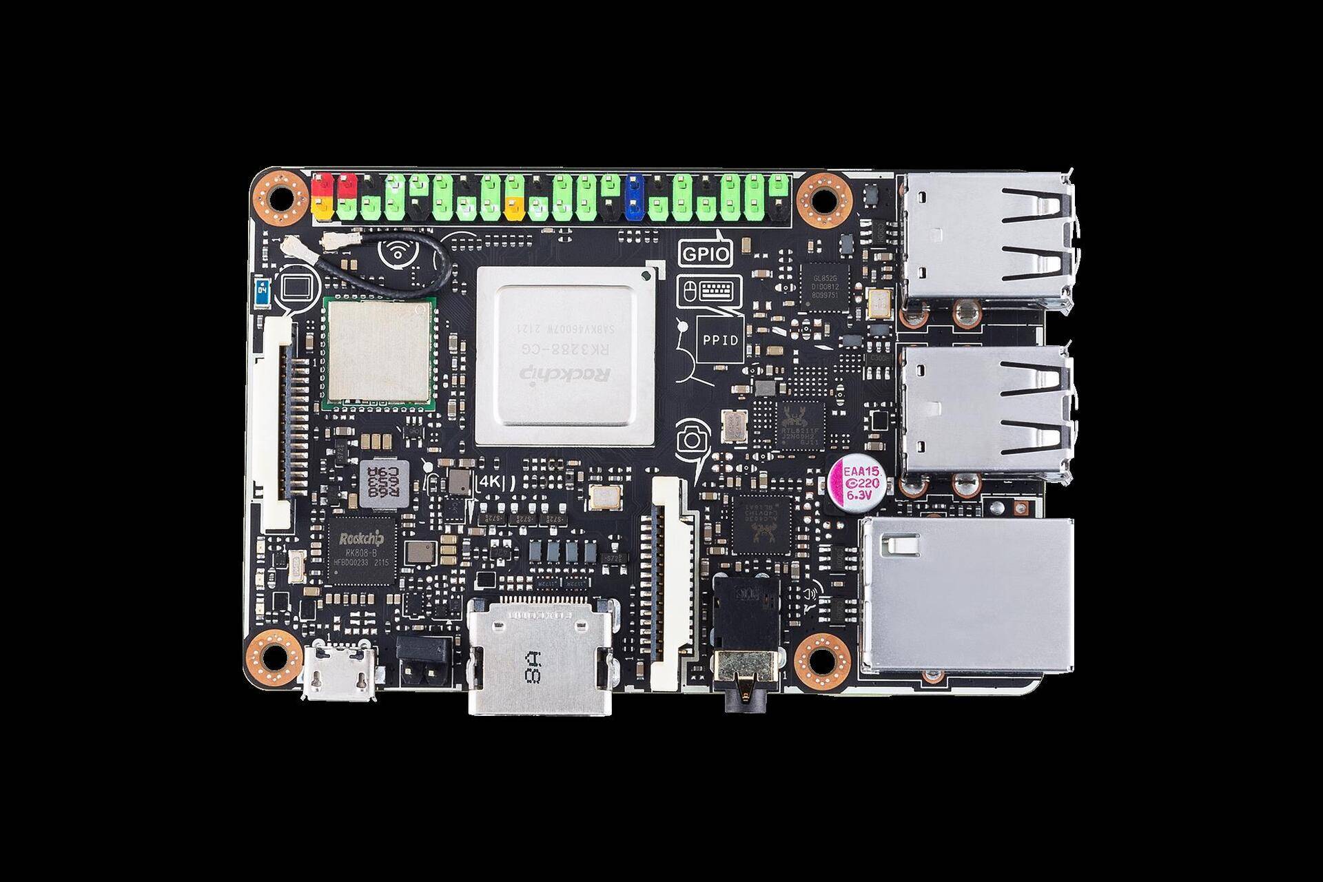 ASUS Tinker Board S R2.0 - Einplatinenrechner - Rockchip RK3288-CG.W - RAM 2 GB - Flash 16 GB - 802.11b/g/n, Bluetooth 4.2 EDR von Asus