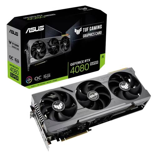 Asus Grafikkarte Nvidia GeForce RTX 4080 Super TUF Gaming OC 16GB GDDR6X-RAM PCIe x16 DisplayPort, H von Asus