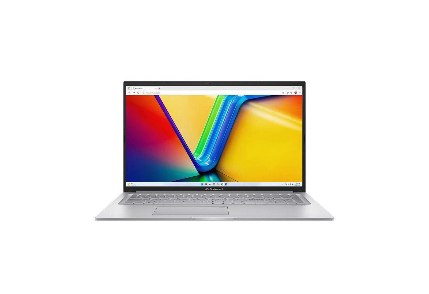 Asus Vivobook 17, fertig eingerichtetes Business-Notebook (43,90 cm/17.3 Zoll, Intel Core i5 1235U, Intel Iris Xe Graphics, 500 GB SSD, #mit Funkmaus +Notebooktasche) von Asus
