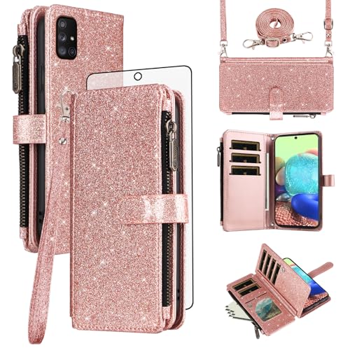 Asuwish Handyhülle für A71 (5G) SFC30 US Rosegold von Asuwish