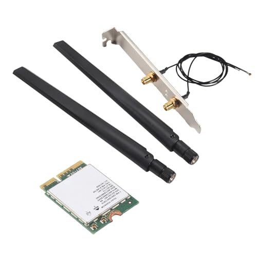 Asyduey 1730 Mbit/S für Dual Band Drahtlos AC 9560 Desktop Kit Bluetooth 5.0 802.11Ac M.2 CNVI 9560NGW WiFi Karte mit Antenne von Asyduey