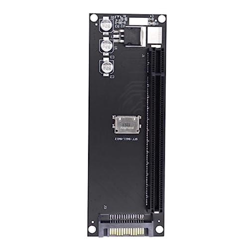 Asyduey PCIe-Auf-SFF-8611-Adapter, Oculink SFF-8611 auf PCIe PCI-Express 16X 4X-Adapter mit SATA-Stromanschluss für Mainboard-Grafik von Asyduey