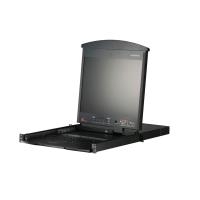 ATEN ALTUSEN KL1508AM - KVM-Konsole mit KVM-Switch - 8 Anschlüsse - PS/2, USB - 43,2 cm (17) - Rack - einbaufähig - 1280 x 1024 - VGA - 1U (KL1508AM D) von Aten