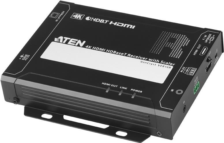 ATEN VE816R 4K HDMI HDBaseT Receiver with Scaler - Video-, Audio-, Infrarot- und serielle Erweiterung - HDBaseT - bis zu 150 m - Sonderposten ATEN VE816R 4K HDMI HDBaseT Receiver with Scaler - Video-, Audio-, Infrarot- und serielle Erweiterung - HDBaseT - bis zu 150 m - Sonderposten von Aten