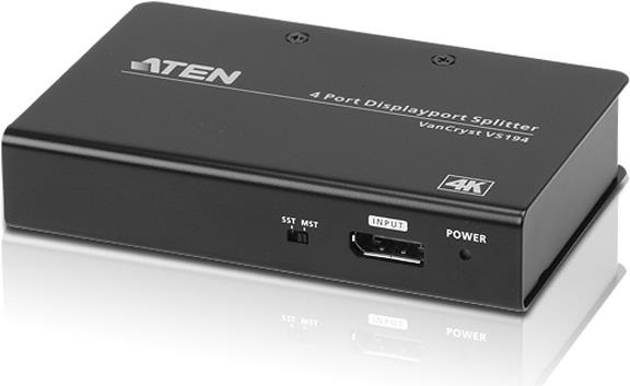 ATEN VS194 - Video-Verteiler - 4 x DisplayPort - Desktop (VS194A-AT-G) von Aten