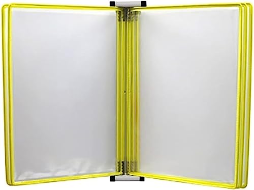 Wand-Dokumenten-Organisator, Ordner, A4-Dokumentenhalter zur Wandmontage, magnetischer Aktenhalter (Größe: 13 x 9 x 1,57 Zoll)(Yellow) von AthuAh