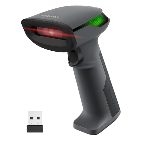 Atlantis A08-LD230P-2D-W Barcode-Scanner Wireless 1D und 2D Optical Prof (640x480), 60 fps, liest von Smartphone und Display, pharmazeutischer Code, USB-Anschluss, Kurzanleitung von Atlantis