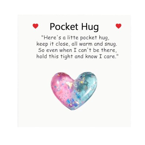 Pocket Hug Heart with Greeting Cards,ittle Heart Pocket Hug Token,Carry Heartwarming to Whoever Decor Hug Needs,Cute Message von Atthatmmt