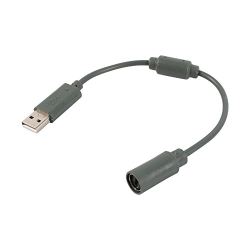 Kabelgebundenes Controller USB Abreißkabel, Ersatz Kabelgebundenes Controller USB Abreißkabel Verbindung kabel für Microsoft Xbox 360 GrayZubehör von Atyhao