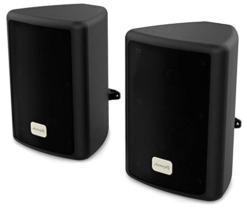 Audibax Pícolo PR-41 Altavoces Estantería HiFi y Sonorización 75 W Con soporte de Pared Incluido. Pareja von Audibax