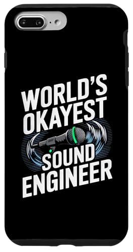 Hülle für iPhone 7 Plus/8 Plus World's Okayest Sound Engineer Mikrofon von Audio Engineering Humor