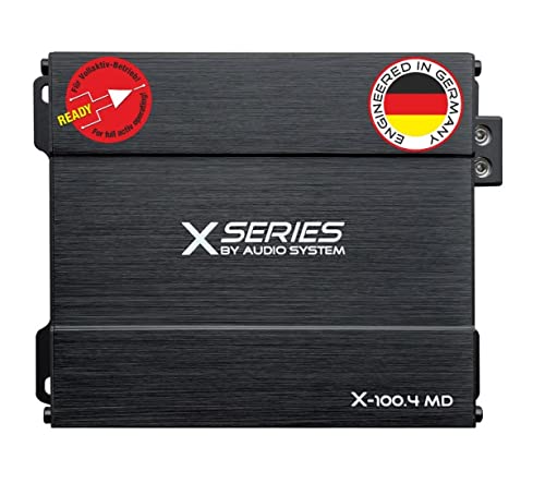 AUDIO SYSTEM X-100.4 MD 4-Kanal Micro Mini Verstärker 600 Watt von Audio System