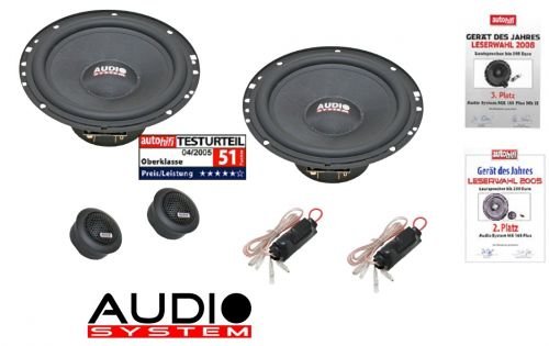 Audio System M 165 Plus Lautsprecher 16,5cm kompatibel für Audi A6 Typ C6 ab 2004 Türen vorne von Audio System