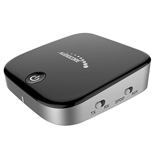 Audiocore AC830 2 in 1 Bluetooth Adapter Transmitter Empfänger 4.1 Apt-X Toslink SPDIF AUX A2DP Wireless von Audiocore