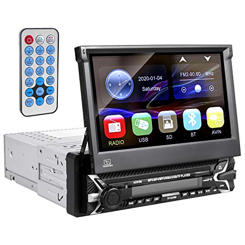 Audiocore AC9100 Multimedia Autoradio LCD 7" Bildschirm Touchscreen 1080P MP5 AVI DivX Bluetooth handsfree RDS Digitalradio Fernbedienung 1 DIN von Audiocore