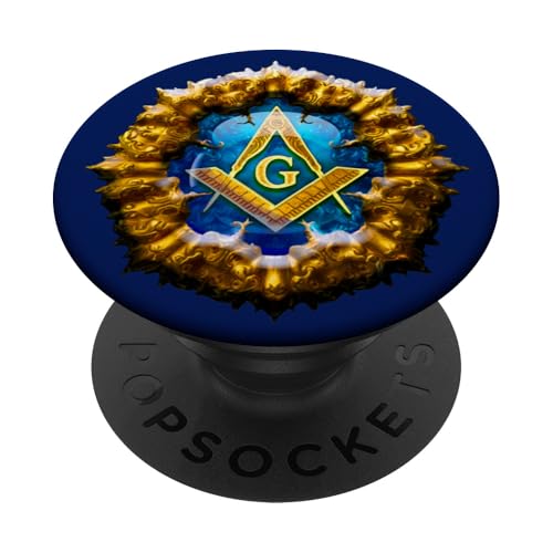 Freimaurer-Symbol mit "goldenem erleuchtetem Emblem", FreimaurerS&C PopSockets mit austauschbarem PopGrip von AugustRatifying