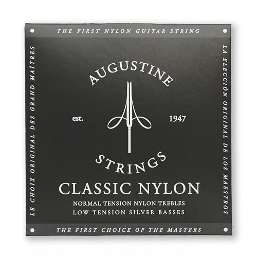 Klassik Gitarrensaiten Black Label Satz Regular Tension/Bassaiten Light Tension von Augustine