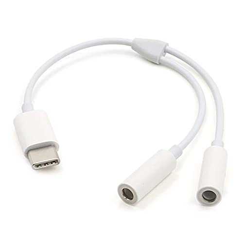 Aukson P05 USB-C auf 2X 3,5mm Klinkenbuchsen Audio Adapter – Dual 3,5mm Aux Splitter für Kopfhörer – Kompatibel mit Huawei, MacBook Pro, Samsung S8/S8 Plus und weiteren Geräten von Aukson