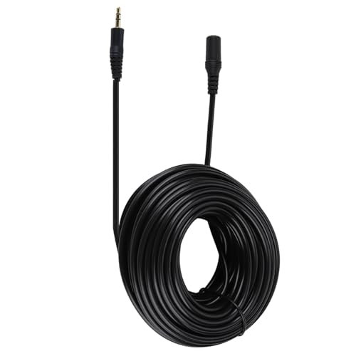 Aumotop 3,5-mm-Stecker-Buchse-Audio-Verlängerungskabel, Klinken-Aux-Kabel, HiFi-Klangqualität, Stereo-Smartphone-Kopfhörer (15 m / 49,2 Fuß) von Aumotop