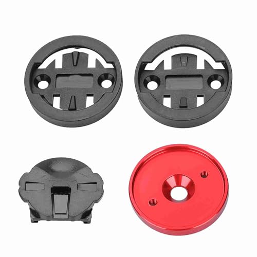 Aumotop Mountain Road Fahrradcomputerhalter Vorbau Top Cap Stoppuhr GPS Tachometerhalterung Aluminiumlegierung Robuste Rennräder und Mountainbikes (Rot) von Aumotop