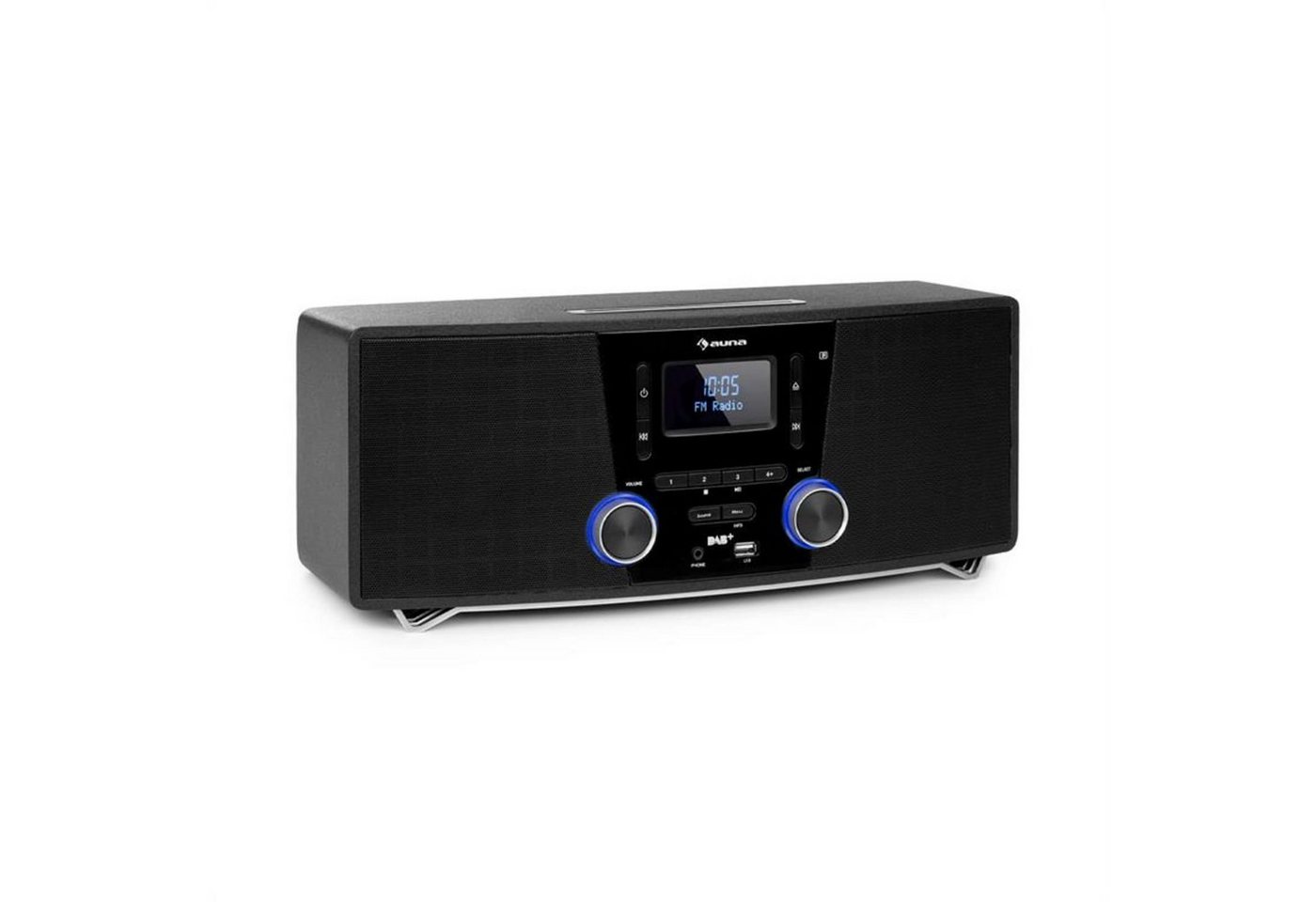 Auna Stockton Stereoanlage (DAB+, UKW-Radio, 20 W) von Auna