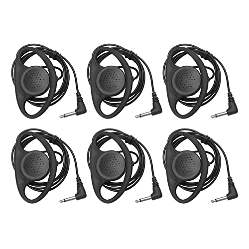 AuntYou 6 x Mono-Kopfhörer, Headset, Dual-Kanal, 3,5 mm, für Laptop, PC, Skype, VoIP, ICQ von AuntYou