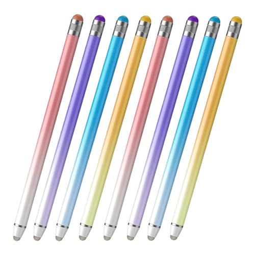 AuntYou Stylus-Stifte für Touchscreens, kapazitiver 2-in-1-Präzisionsstift mit Dual-End-Hochempfindlichkeitsstift, 8 Stück von AuntYou