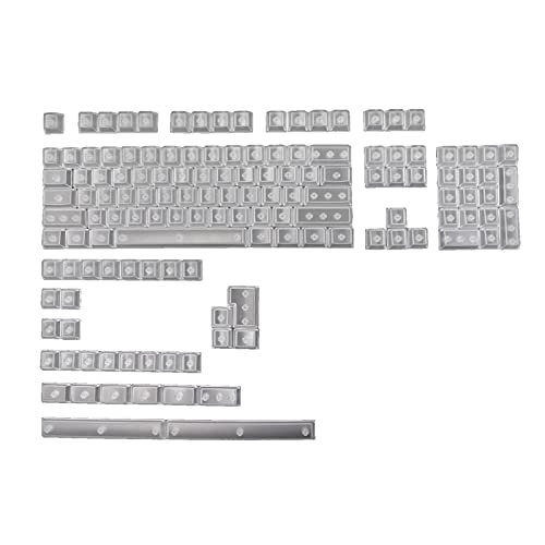 Aurgiarme Gaming Tastatur 136Pcs Profil Transparente Schicht ABS Matte Backlit Tastenkappen Für Mx Mechanische Tastatur 136 Schlüssel Ersatz von Aurgiarme