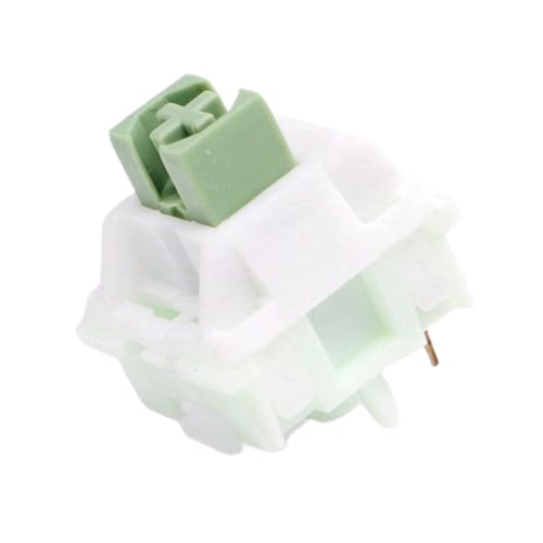 Aurgiarme Linear Iced Matcha-Schalter, 5-polig, AxisHot-Stecker für mechanische Tastatur-Tasten, 10 Stück, lineare Matcha-Schalter, 5-polige Achsen-Hot-Plug-Hot-Plugs für individuelle Gaming-Tastatur von Aurgiarme