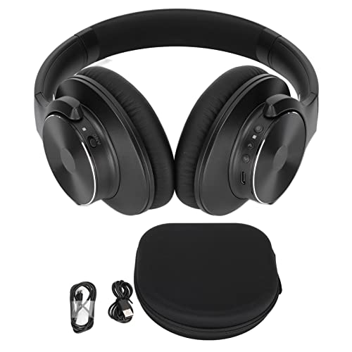 AuroraPeak Noise Cancelling Kopfhörer Noise Cancelling Kopfhörer Kabellos Bluetooth Headset mit AUX Unterstützung Mikrofon für Laptop PC Handy Tablet BT5.0 von AuroraPeak