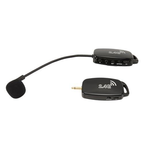 Ausla 2,4 G Erhu Mikrofon Rauschunterdrückung Violine Tonabnehmer Plug and Play für Instrumente mit 3,5 Mm auf 6,35 Mm Adapter für Akustikgitarren-Tonabnehmer von Ausla