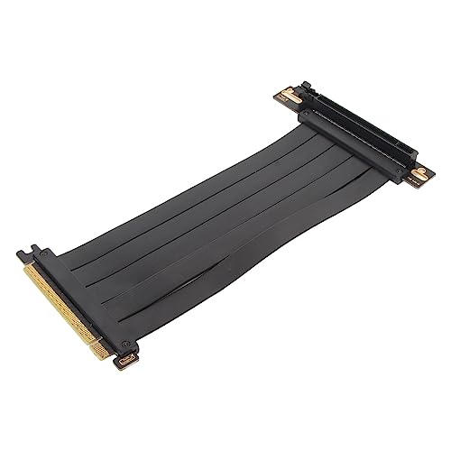 Ausla PCIE 4.0 X16 Riser-Kabel, Flexibles Rechtwinkliges High-Speed-GPU-Grafikkarten-Verlängerungskabel – 150 Mm, Entwickelt für die Serien RTX 40 und RX 7000 (30cm) von Ausla