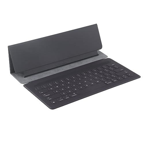 Ausla Tragbare Tablet-Tastatur, UK-Tastatur für Tablet Pro 12,9 Zoll 1. 2. Generation, 64 Tasten in Voller Größe, Zum Tippen Geeignet, Leder-ABS-Material von Ausla