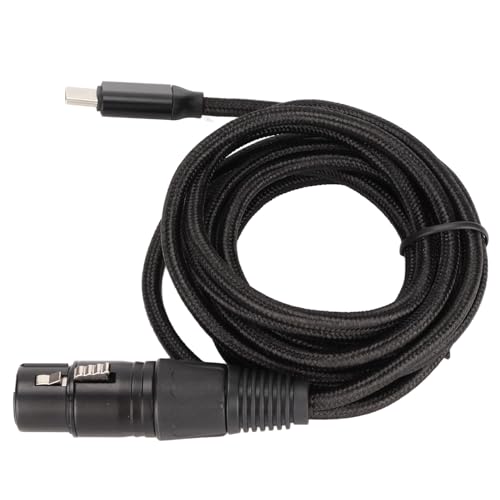 XLR-Buchse, Geräuscharm, HiFi-Plug-and-Play-Mikrofonkabel für, Aufnahmeleitung, Gitarrenverstärker, Konverter (2m) von Ausla