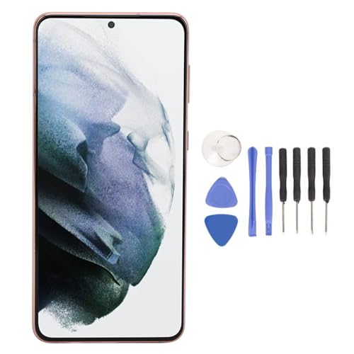 Telefon-Ersatzbildschirm für S21 Plus 5G, 6,7'' AMOLED Display Touch Digitizer Assembly, für SM G996B EU International Version (Roségold) von Ausla